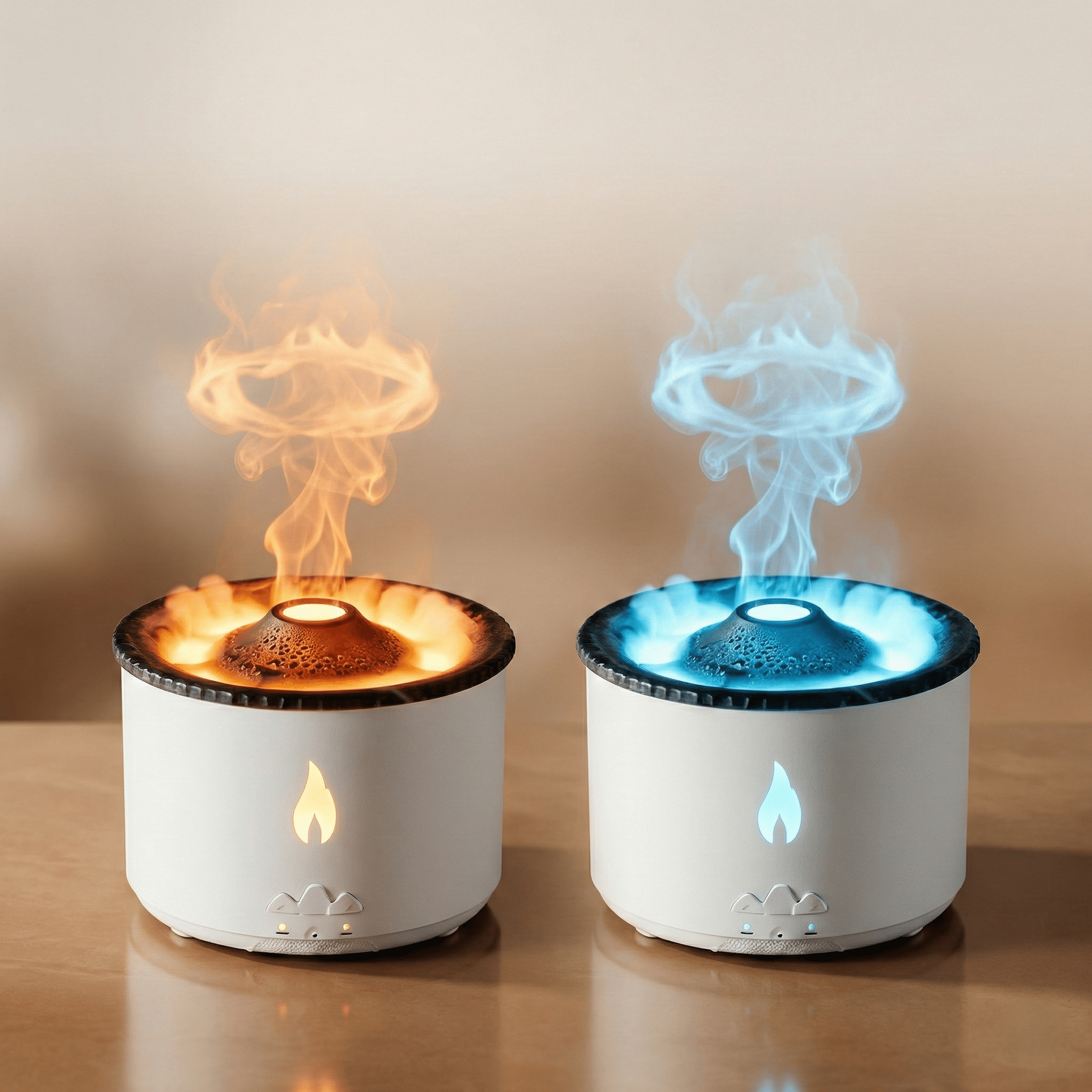 Volcano Flame Humidifier Diffuser with Aroma Mist - Decindoor