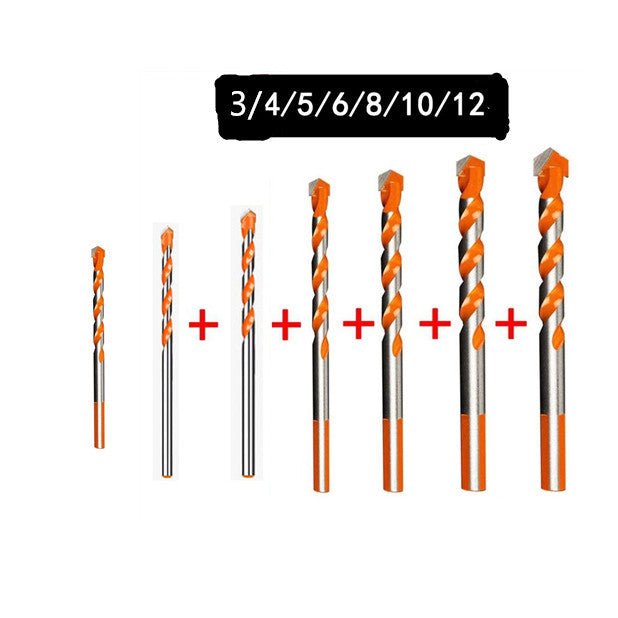 6mm - 12mm Electric Tools Diamond Drill Bit Hammer Concrete Ceramic Tile Metal Drill Bits Round Shank DIY Wall Hole Saw Drilling - Decindoor