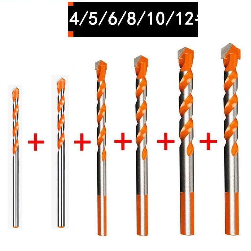6mm - 12mm Electric Tools Diamond Drill Bit Hammer Concrete Ceramic Tile Metal Drill Bits Round Shank DIY Wall Hole Saw Drilling - Decindoor
