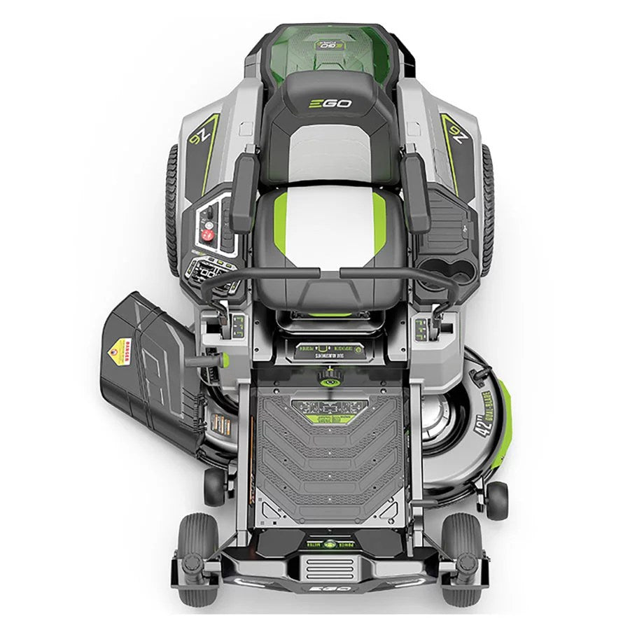 42″ Power+ Z6 Zero Turn Lawn Mower w/ (4) 10.0 Ah Batteries & 1600W Charger - Decindoor