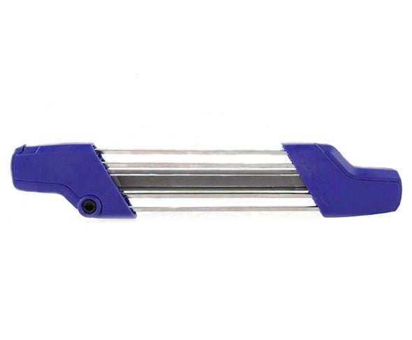 Chainsaw Sharpening File Kit, Metal Chain Sharpener Tool with 13/64" Round Files and Flat File, Fits 3/8" & .404" Chains - Decindoor