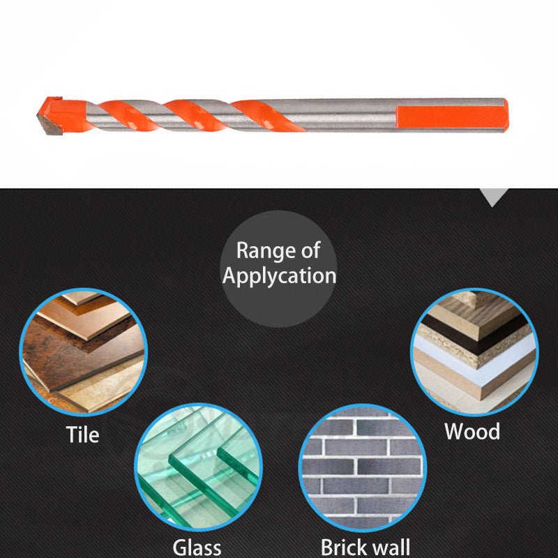 6mm - 12mm Electric Tools Diamond Drill Bit Hammer Concrete Ceramic Tile Metal Drill Bits Round Shank DIY Wall Hole Saw Drilling - Decindoor