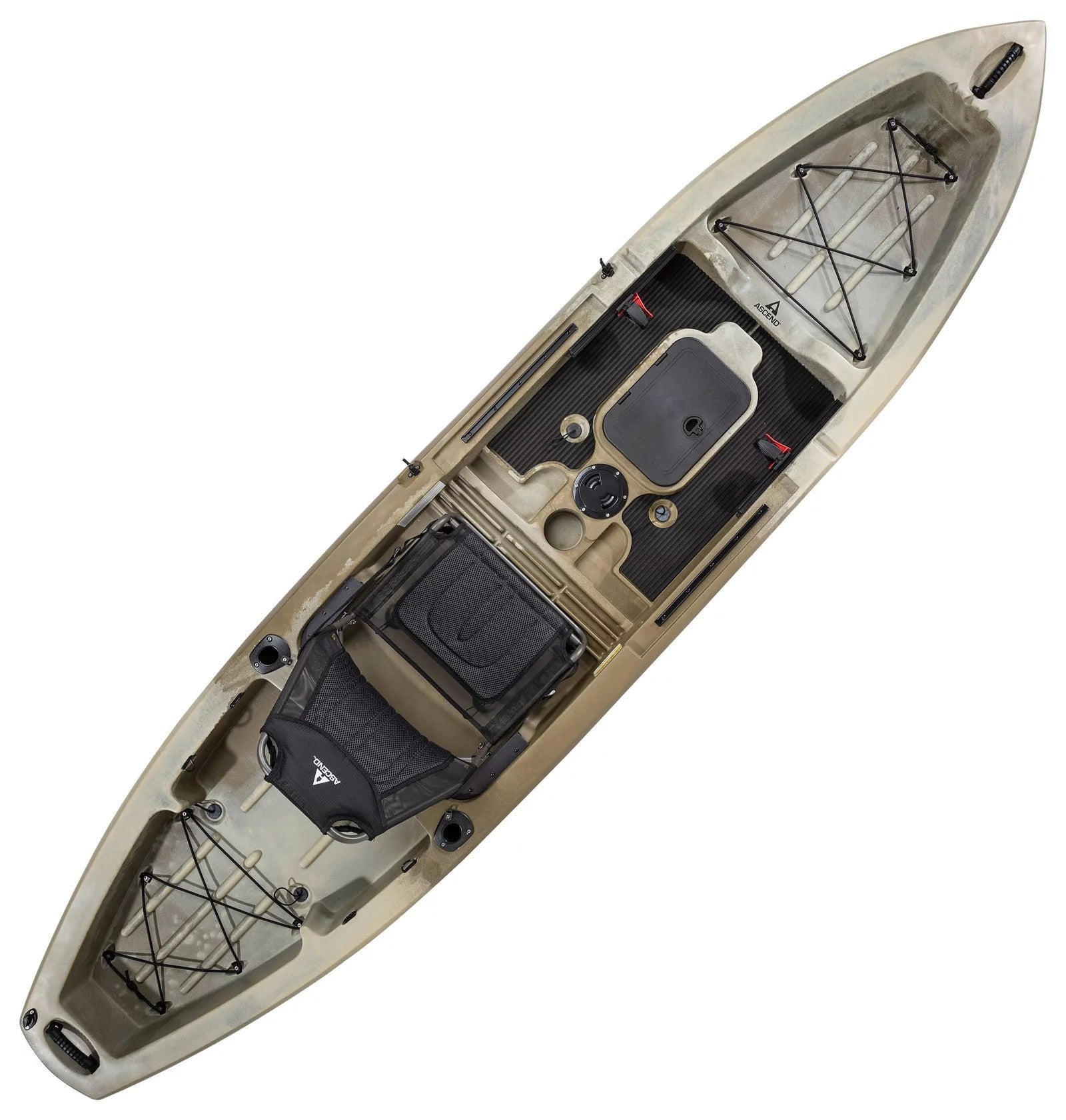 Ascend 12T Sit - On - Top Kayak Stable Fishing & Recreational Kayak with Adjustable Seat - Decindoor