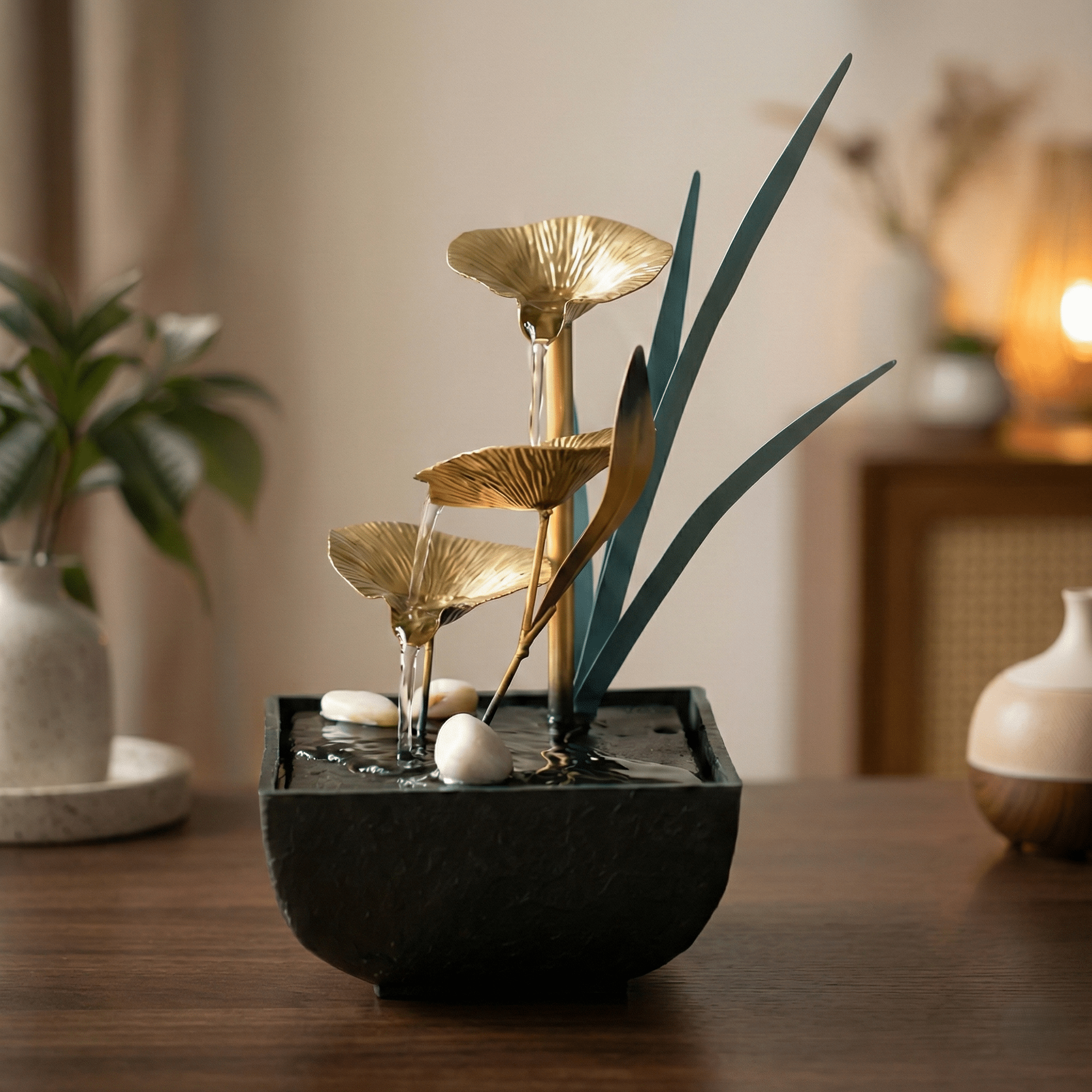 Bonsai Tabletop Humidifier – Rockery Fountain Decor - Decindoor